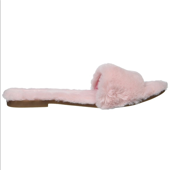 Barbie Pink Fluffy Fabulous Slide Sandals - Picture 3 of 3